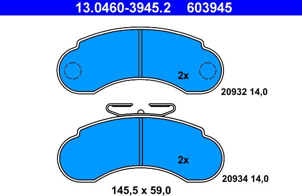 ATE 13.0460-3945.2 - Jarrupala, levyjarru inparts.fi