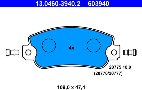 ATE 13.0460-3940.2 - Jarrupala, levyjarru inparts.fi