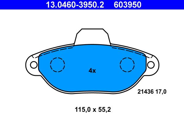 ATE 13.0460-3950.2 - Jarrupala, levyjarru inparts.fi