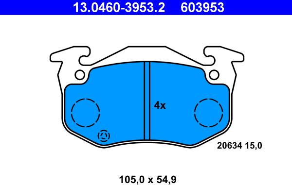 ATE 13.0460-3953.2 - Jarrupala, levyjarru inparts.fi