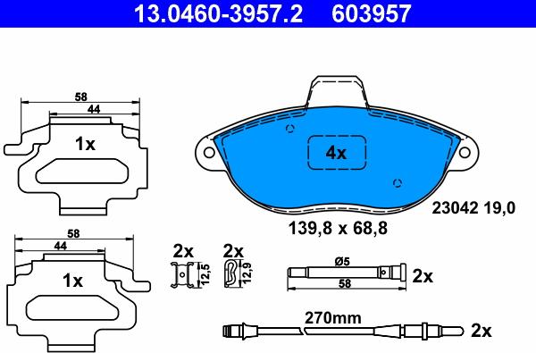 ATE 13.0460-3957.2 - Jarrupala, levyjarru inparts.fi