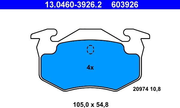 ATE 13.0460-3926.2 - Jarrupala, levyjarru inparts.fi