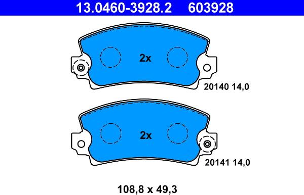 ATE 13.0460-3928.2 - Jarrupala, levyjarru inparts.fi