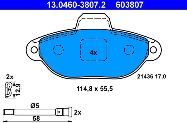 ATE 13.0460-3807.2 - Jarrupala, levyjarru inparts.fi