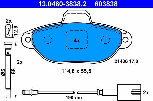 ATE 13.0460-3838.2 - Jarrupala, levyjarru inparts.fi