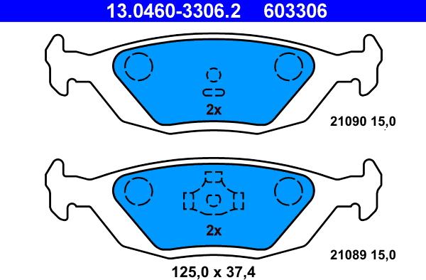 ATE 13.0460-3306.2 - Jarrupala, levyjarru inparts.fi