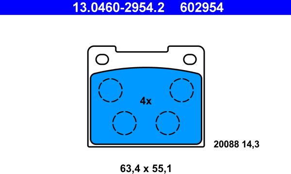 ATE 13.0460-2954.2 - Jarrupala, levyjarru inparts.fi