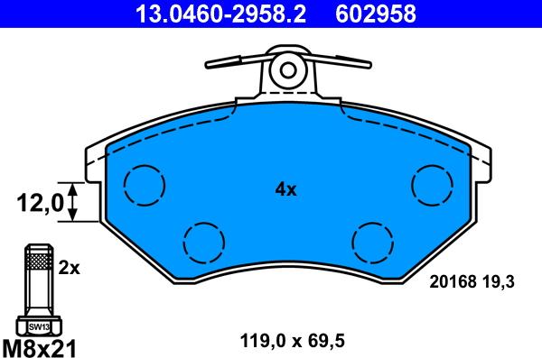 ATE 13.0460-2958.2 - Jarrupala, levyjarru inparts.fi