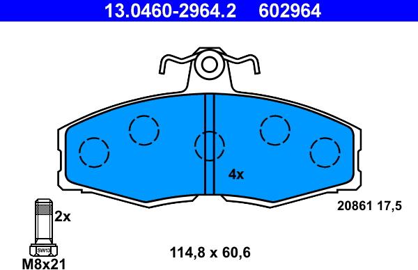 ATE 13.0460-2964.2 - Jarrupala, levyjarru inparts.fi