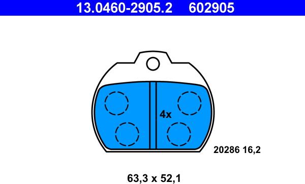 ATE 13.0460-2905.2 - Jarrupala, levyjarru inparts.fi