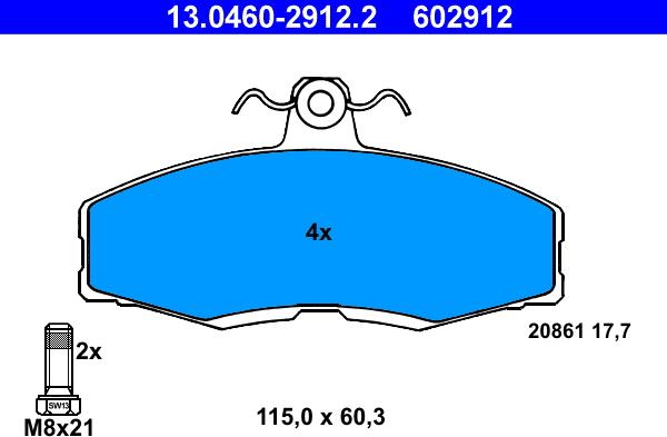 ATE 13.0460-2912.2 - Jarrupala, levyjarru inparts.fi