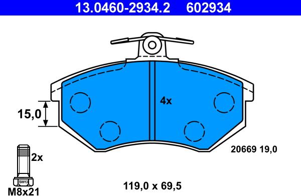 ATE 13.0460-2934.2 - Jarrupala, levyjarru inparts.fi