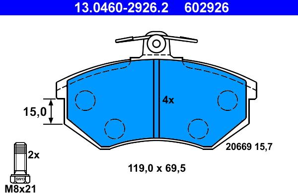 ATE 13.0460-2926.2 - Jarrupala, levyjarru inparts.fi