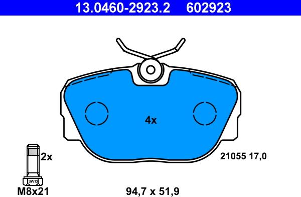 ATE 13.0460-2923.2 - Jarrupala, levyjarru inparts.fi