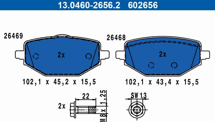 ATE 13.0460-2656.2 - Jarrupala, levyjarru inparts.fi