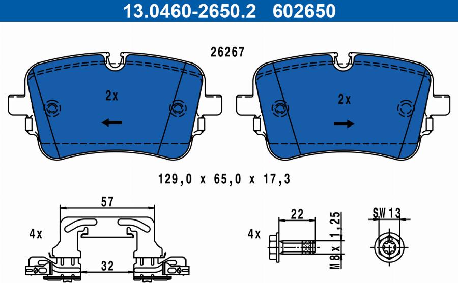 ATE 13.0460-2650.2 - Jarrupala, levyjarru inparts.fi