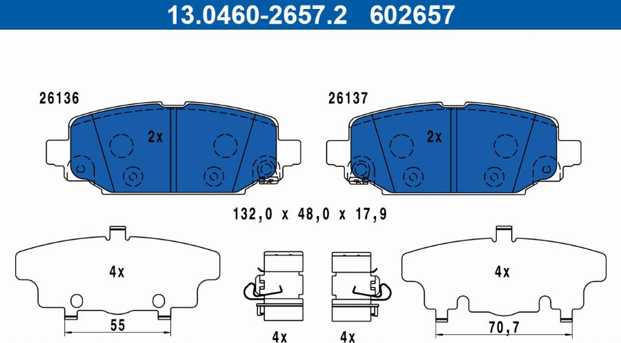 ATE 13.0460-2657.2 - Jarrupala, levyjarru inparts.fi