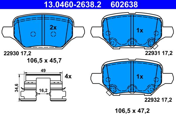 ATE 13.0460-2638.2 - Jarrupala, levyjarru inparts.fi