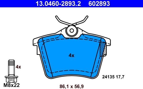 ATE 13.0460-2893.2 - Jarrupala, levyjarru inparts.fi