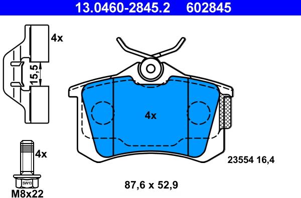 ATE 13.0460-2845.2 - Jarrupala, levyjarru inparts.fi