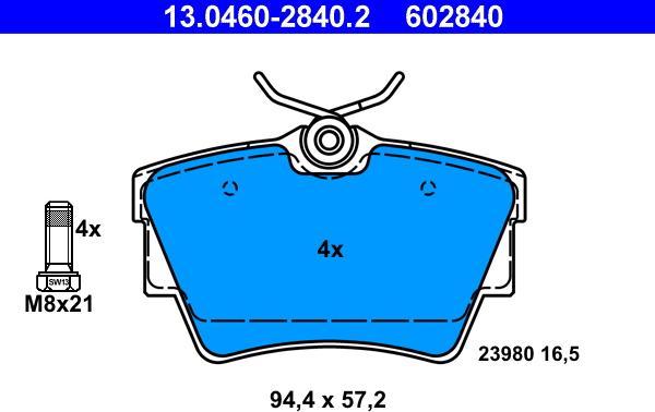 ATE 13.0460-2840.2 - Jarrupala, levyjarru inparts.fi