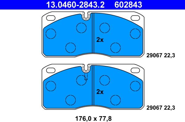 ATE 13.0460-2843.2 - Jarrupala, levyjarru inparts.fi