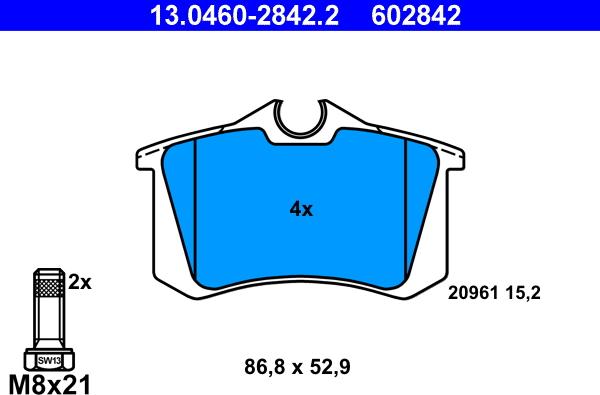 ATE 13.0460-2842.2 - Jarrupala, levyjarru inparts.fi