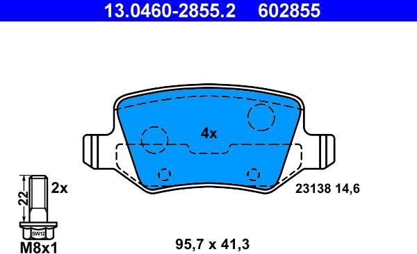 ATE 13.0460-2855.2 - Jarrupala, levyjarru inparts.fi