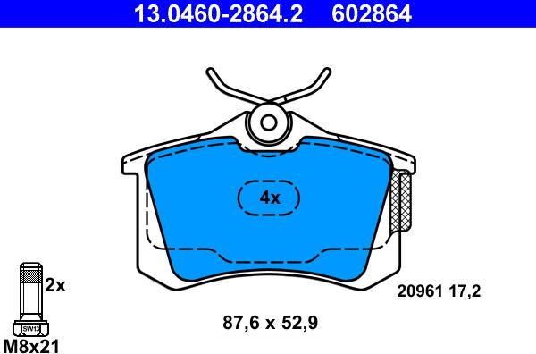 ATE 13.0460-2864.2 - Jarrupala, levyjarru inparts.fi