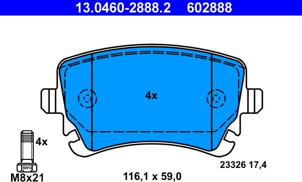 ATE 13.0460-2888.2 - Jarrupala, levyjarru inparts.fi