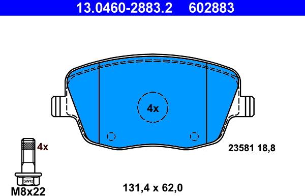 ATE 13.0460-2883.2 - Jarrupala, levyjarru inparts.fi