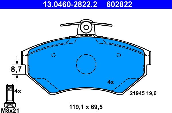 ATE 13.0460-2822.2 - Jarrupala, levyjarru inparts.fi