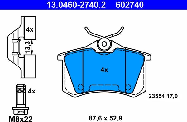 ATE 13.0460-2740.2 - Jarrupala, levyjarru inparts.fi