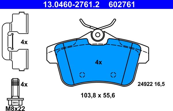 ATE 13.0460-2761.2 - Jarrupala, levyjarru inparts.fi