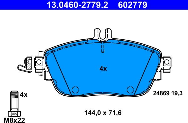 ATE 13.0460-2779.2 - Jarrupala, levyjarru inparts.fi