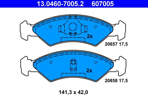 ATE 13.0460-7005.2 - Jarrupala, levyjarru inparts.fi