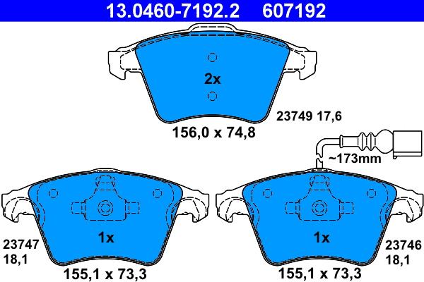 ATE 13.0460-7192.2 - Jarrupala, levyjarru inparts.fi