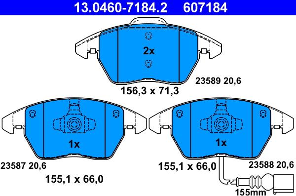 ATE 13.0460-7184.2 - Jarrupala, levyjarru inparts.fi