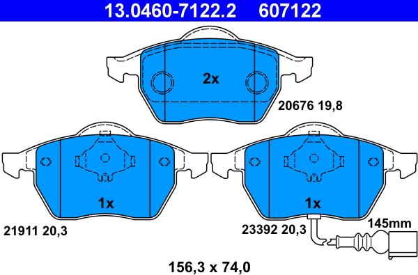 ATE 13.0460-7122.2 - Jarrupala, levyjarru inparts.fi