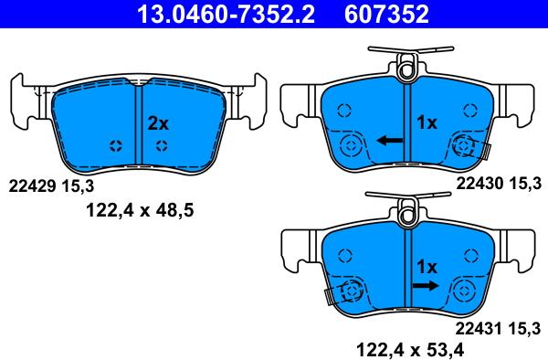 ATE 13.0460-7352.2 - Jarrupala, levyjarru inparts.fi