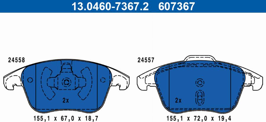 ATE 13.0460-7367.2 - Jarrupala, levyjarru inparts.fi