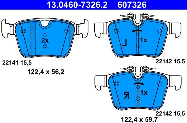 ATE 13.0460-7326.2 - Jarrupala, levyjarru inparts.fi