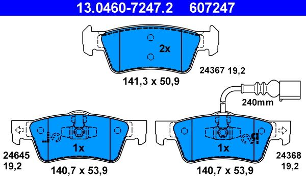 ATE 13.0460-7247.2 - Jarrupala, levyjarru inparts.fi