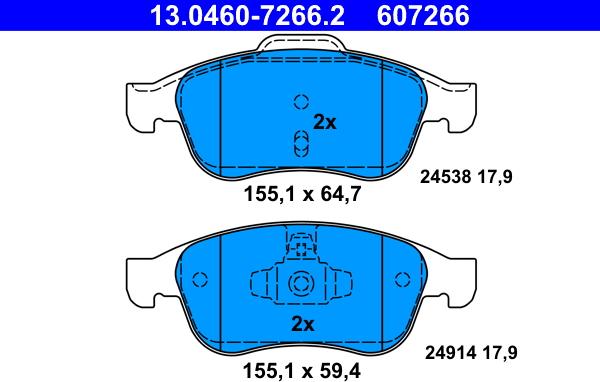 ATE 13.0460-7266.2 - Jarrupala, levyjarru inparts.fi