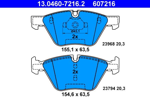 ATE 13.0460-7216.2 - Jarrupala, levyjarru inparts.fi