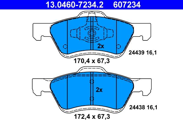 ATE 13.0460-7234.2 - Jarrupala, levyjarru inparts.fi