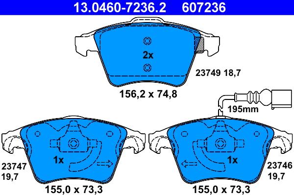 ATE 13.0460-7236.2 - Jarrupala, levyjarru inparts.fi