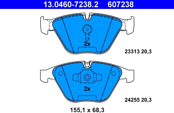 ATE 13.0460-7238.2 - Jarrupala, levyjarru inparts.fi