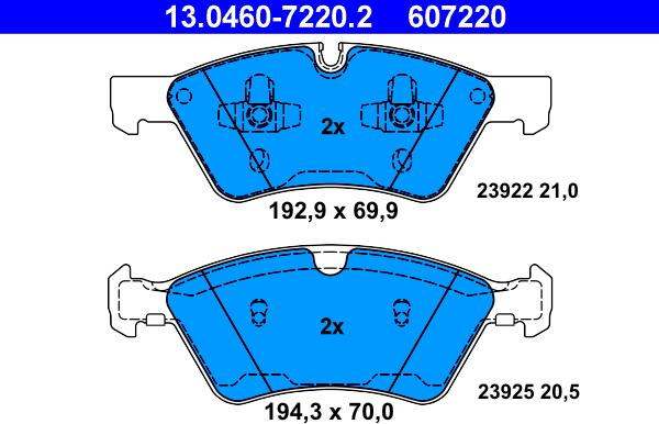 ATE 13.0460-7220.2 - Jarrupala, levyjarru inparts.fi