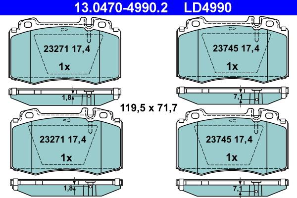 ATE 13.0470-4990.2 - Jarrupala, levyjarru inparts.fi